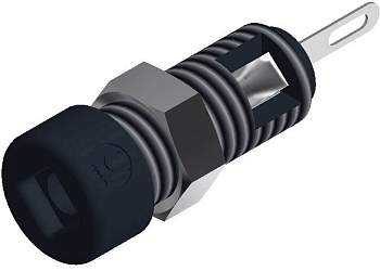 935980166, SKS-HIRSCHMANN MBI 1 - Лабораторное гнездо, Ø-контакта: 2 мм, черный : 1 шт.