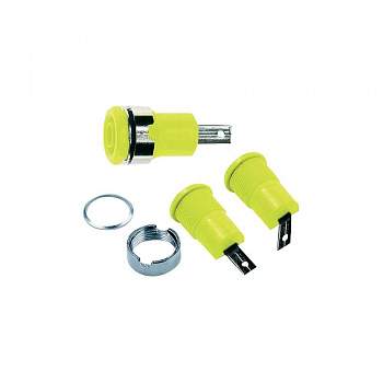 23.3070-24, Stäubli - Лабораторное гнездо SLB4-F/A, желтый : 1 шт.