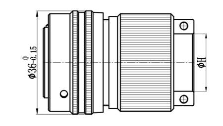 Разъем Weillen WLES25-9501-0375 (Аналог Amphenol MIL-DTL-26482  PT series)