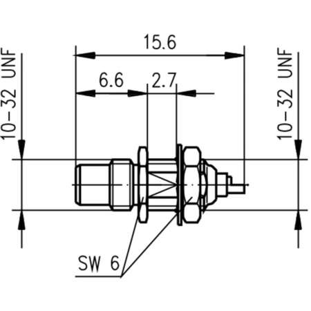 J01170A0001, Telegärtner - SMC-разъем, 50 Ом : 1 шт.