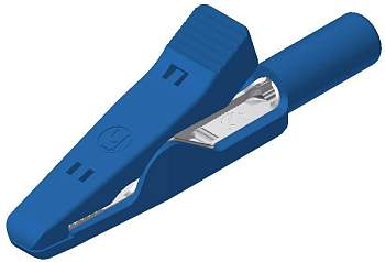 Щуп-зажим типа "крючок" SKS Hirschmann MA 1, 2 мм, CAT I, синий : 1 шт.