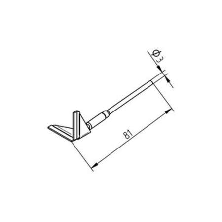Наконечник для распайки Ersa 0452QDLF250 