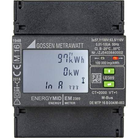 Счетчик электроэнергии (3-х фазный) с преобразователем Gossen Metrawatt U2389-V021 