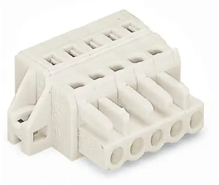 Розетка для подключения кабеля WAGO 721-104/031-000, 4 pin, 0.08мм² - 2.5мм², 630В, 16А, CS: 5мм, (50 шт)