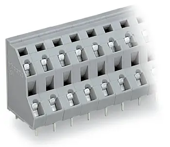Двухуровневая клемма WAGO 736-510, 20 pin, 0.08мм² - 2.50мм², 630В, CS: 7.50мм, (21 шт)