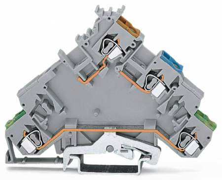 Клемма бесконтактного переключателя WAGO 280-574, 4 pin, 0.08мм² - 2.50мм², 400В, 20А, конф: L, (10 шт)
