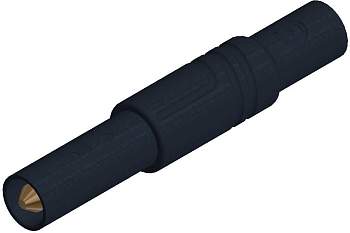 934097100, SKS-HIRSCHMANN LAS S G - Штекер с ламелями, Ø-контакта: 4 мм, черный : 1 шт.