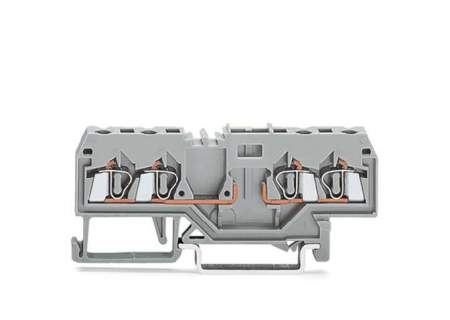 Клемма WAGO 280-816, 4 pin, 0.08мм² - 2.50мм², 400В, 10А, конф: L, (100 шт)