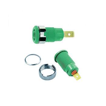 23.3060-25, Stäubli - Лабораторное гнездо SLB4-F6,3, зеленый : 1 шт.