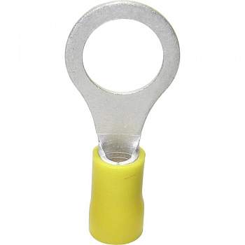 Наконечник кольцевой 6 мм², Ø=3.70 мм, желтый, TRU Components 1583070 1 шт.