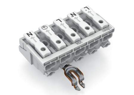 Разъем питания сети WAGO 294-5325, 5 pin, 0.5мм² - 1.5мм², 24А, (250 шт)