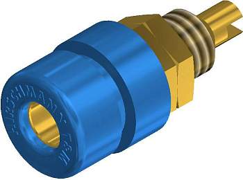 930166701, SKS-HIRSCHMANN BIL 30 Au - Лабораторное гнездо, Ø-контакта: 4 мм, синий : 1 шт.