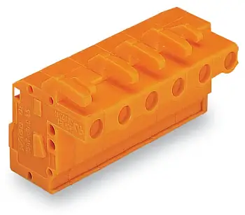 Розетка для подключения кабеля WAGO 732-125/026-000, 5 pin, 0.08мм² - 2.5мм², 630В, 16А, CS: 7.62мм, (50 шт)
