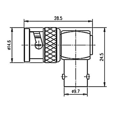 J01005A1237, Telegärtner - BNC-разъем - BNC-разъем : 1 шт.
