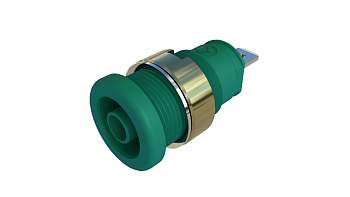 Безопасное гнездо SKS Hirschmann 935980851, SEB 2610 F4,8 Ni, Ø 4мм, 1000В, 32А, зеленый, (1 шт)