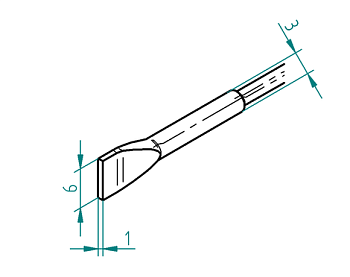 Наконечник для распайки Ersa 0462FDLF060 