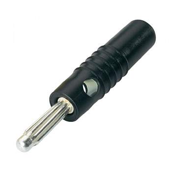 S 4004 S, SCHNEPP - Пружинный штекер, Ø-контакта: 4 мм, черный : 1 шт.