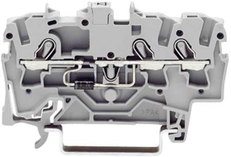 Диодная клемма WAGO 2001-1311/1000-410, 3 pin, 0.25мм² - 2.50мм², 250В, 500мА, конф: L, (1 шт)