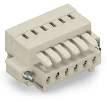 Розетка для подключения кабеля WAGO 734-104/107-000, 4 pin, 0.08мм² - 1.5мм², 300В, 10А, CS: 3.50мм, (100 шт)