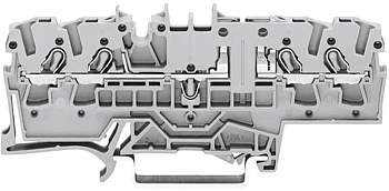 Клемма предохранителя WAGO 2002-1881, 4 pin, 0.25мм² - 4мм², 400В, 10А, конф: L, (1 шт)