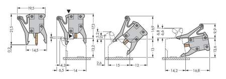 Тестовый адаптер WAGO 249-113, 500В, 6А, (100 шт)