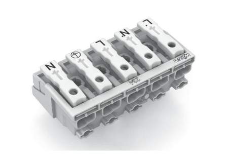 Разъем питания сети WAGO 294-4025, 5 pin, 0.5мм² - 1.5мм², 24А, (250 шт)