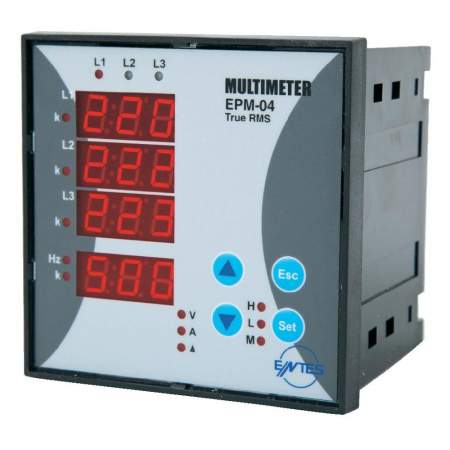 Цифровой измерительный прибор для монтажа в стойку ENTES EPM-04-96 