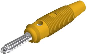 930726103, SKS-HIRSCHMANN BUELA 20 K - Пружинный штекер, Ø-контакта: 4 мм, желтый : 1 шт.