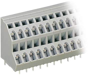 Двухуровневая клемма WAGO 736-302, 4 pin, 0.08мм² - 2.50мм², 320В, 21А, CS: 5.08мм, (1 шт)