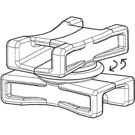 Застежка HellermannTyton 151-06502 DSWS5-HS-BK-L1