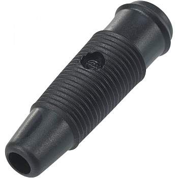 Лабораторное гнездо TRU Components TC-R8-107, Ø-контакта: 4 мм, черный : 1 шт.