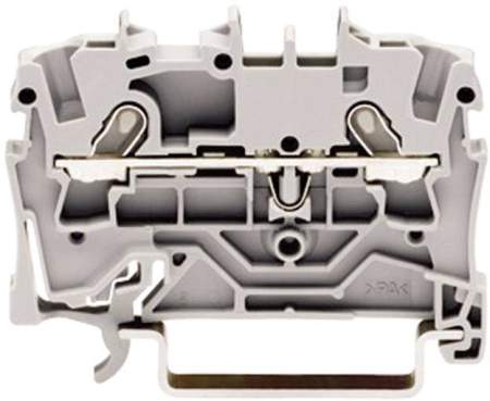 Клемма WAGO 2001-1201, 2 pin, 0.25мм² - 2.50мм², 800В, 18А, конф: L, (1 шт)