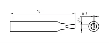 Паяльное жало Weller T0050100599 RTM 010 S
