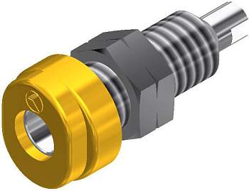 930175103, SKS-HIRSCHMANN BUG 10 - Лабораторное гнездо, Ø-контакта: 4 мм, желтый : 1 шт.