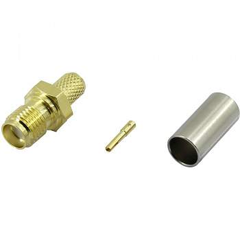 SMA-разъем TRU Components SMA-KC-RG58-1, 50 Ом : 1 шт.