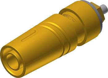 972358703, SKS-HIRSCHMANN SAB 2640 LK Au - Лабораторное гнездо, Ø-контакта: 4 мм, желтый : 1 шт.