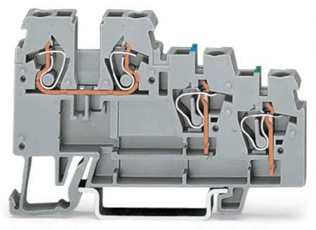 Клемма привода WAGO 270-572, 4 pin, 0.08мм² - 2.50мм², 250В, 18А, конф: L, (50 шт)