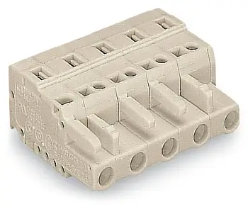 Розетка для подключения кабеля WAGO 721-204/008-000, 4 pin, 0.08мм² - 2.5мм², 630В, 16А, CS: 7.50мм, (50 шт)