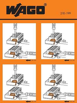 Наклейка с инструкцией WAGO 210-199, (100 шт)