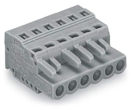 Розетка для подключения кабеля WAGO 231-116/102-000, 16 pin, 0.08мм² - 2.5мм², 320В, 15А, CS: 5мм, (25 шт)