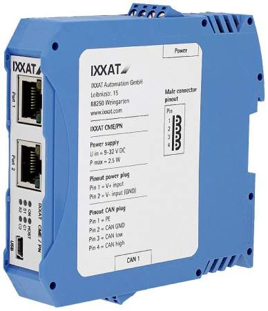 Шлюз PROFINET-CANopen Ixxat 1.01.0261.02106 CME/PN