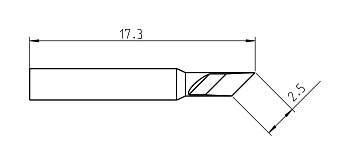 Паяльное жало Weller T0050102999 RTP 025 K MS