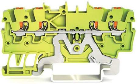 PG клемма WAGO 2200-1407, 4 pin, 0.14мм² - 1.50мм², 13.5А, (100 шт)