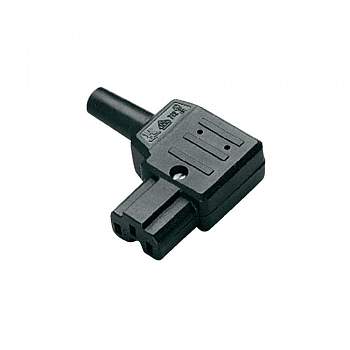 792/sw/C, KAISER - Вилка IEC C15, 10 А, черный : 1 шт.