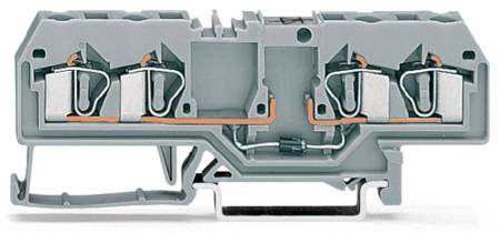 Диодная клемма WAGO 281-665/281-411, 4 pin, 0.08мм² - 4мм², 250В, 500мА, конф: L, (50 шт)