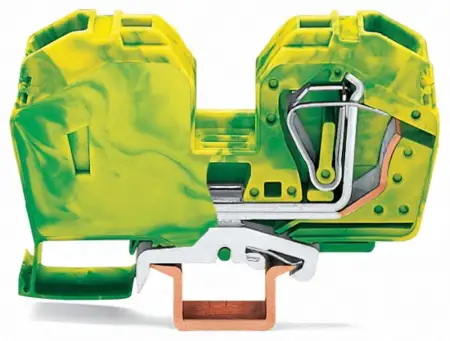 PG клемма WAGO 285-637/999-950, 2 pin, 6мм² - 35мм², 125А, конф: Terre, (15 шт)