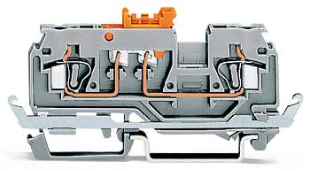 N клемма WAGO 280-880, 2 pin, 0.08мм² - 2.50мм², 250В, 16А, (50 шт)