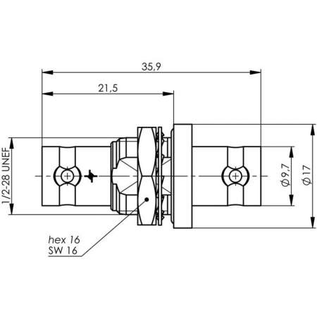 J01005A0007, Telegärtner - BNC-разъем - BNC-разъем : 1 шт.