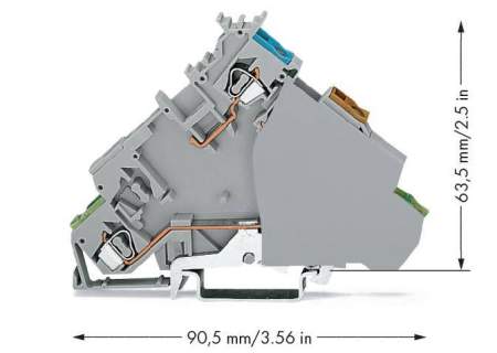 Клемма бесконтактного переключателя WAGO 280-577, 4 pin, 0.08мм² - 2.50мм², 400В, 20А, конф: L, (20 шт)