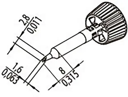 Паяльное жало Ersa 0142WDLF16 
